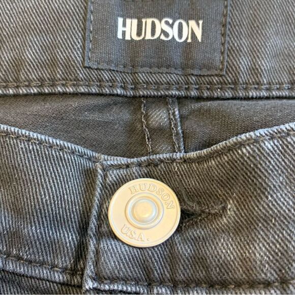 HUDSON New Grommet Jewel Perforated Jeans Black Size 28 - Picture 9 of 12